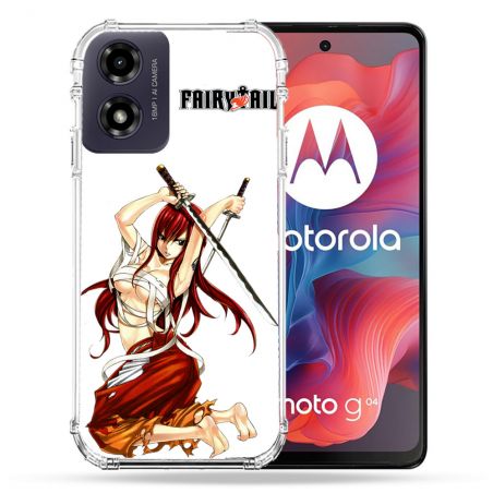 Coque Renforcée Pour Motorola G04 4G Manga Fairy Tail Erza