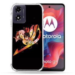 Coque Renforcée Pour Motorola G04 4G Manga Fairy Tail Logo Noir