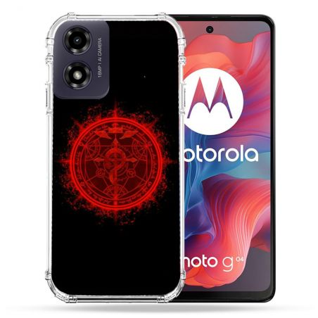 Coque Renforcée Pour Motorola G04 4G Manga Fullmetal Alchemist Logo