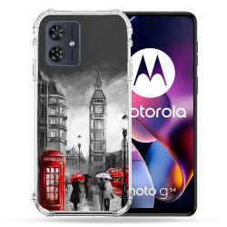 Coque Renforcée Pour Motorola G54 5G Voyage Angleterre Londres Vintage
