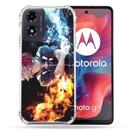Coque Renforcée Pour Motorola G04 4G Manga My Hero Academia Shoto