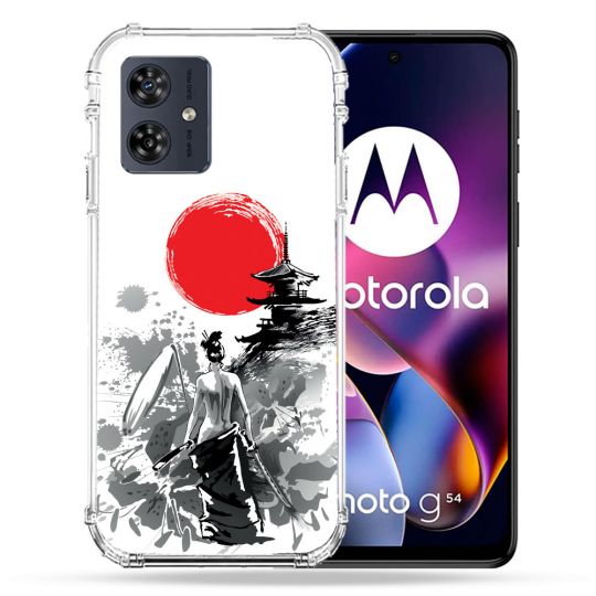 Coque Renforcée Pour Motorola G54 5G Voyage Japon Femme