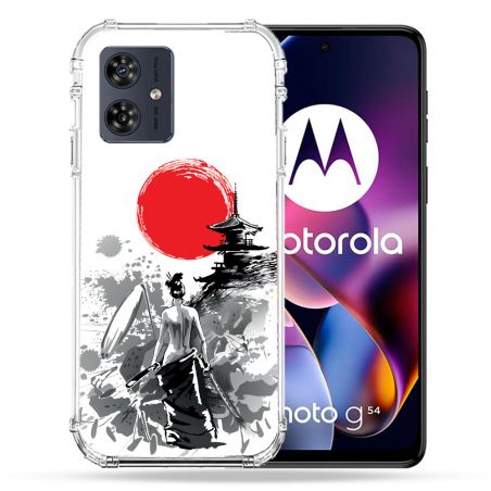 Coque Renforcée Pour Motorola G54 5G Voyage Japon Femme