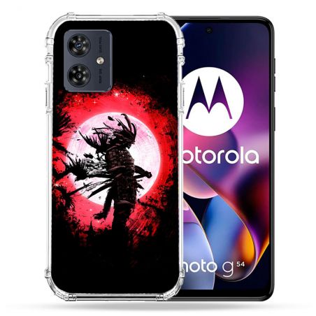 Coque Renforcée Pour Motorola G54 5G Voyage Japon Samourai