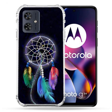 Coque Renforcée Pour Motorola G54 5G Zen Attrape Reve Multicolore