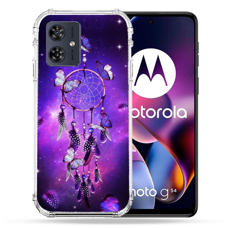 Coque Renforcée Pour Motorola G54 5G Zen Attrape Reve Papillon