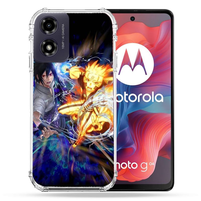 Coque Renforcée Pour Motorola G04 4G Manga Naruto VS