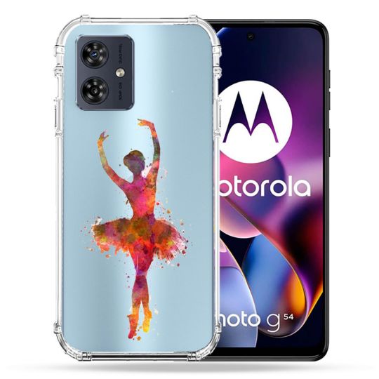 Coque Transparente Pour Motorola G54 5G Danseuse etoile
