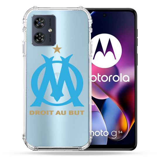 Coque Transparente Pour Motorola G54 5G Foot Olympique Marseille OM