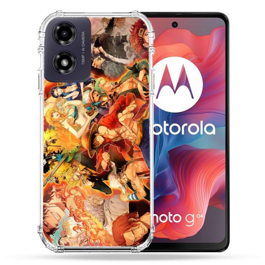 Coque Renforcée Pour Motorola G04 4G Manga One Piece Nakama
