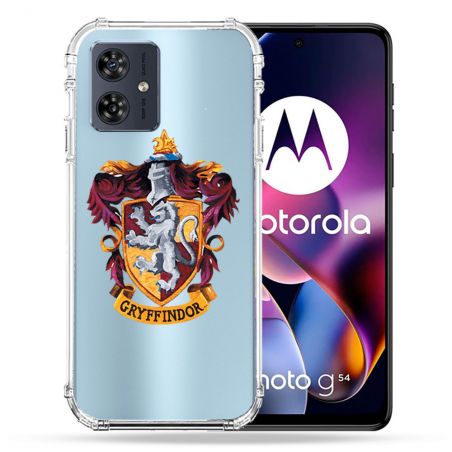 Coque Transparente Pour Motorola G54 5G Harry Potter Griffindor