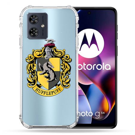 Coque Transparente Pour Motorola G54 5G Harry Potter Hufflepuff