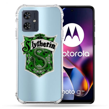 Coque Transparente Pour Motorola G54 5G Harry Potter Slytherin