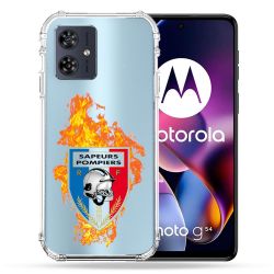 Coque Transparente Pour Motorola G54 5G Pompier Feu