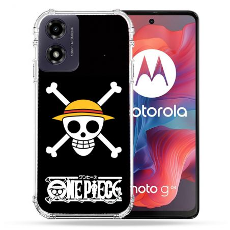 Coque Renforcée Pour Motorola G04 4G Manga One Piece Tete de Mort