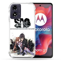 Coque Renforcée Pour Motorola G04 4G Manga SAO sword Art Online Blanc