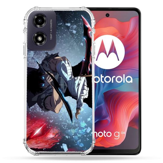 Coque Renforcée Pour Motorola G04 4G Manga Solo Leveling Sung Epee