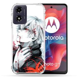 Coque Renforcée Pour Motorola G04 4G Manga Tokyo Ghoul Kaneki Blanc