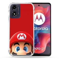 Coque Renforcée Pour Motorola G04 4G Mario Rouge