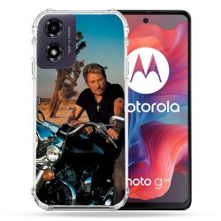 Coque Renforcée Pour Motorola G04 4G Musique Johnny Hallyday Moto