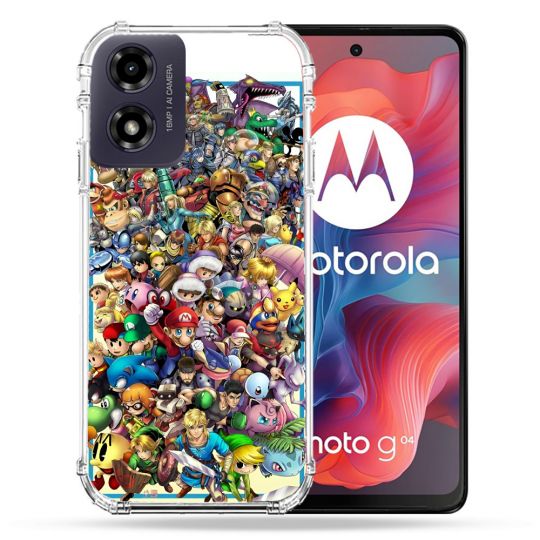 Coque Renforcée Pour Motorola G04 4G Nintendo