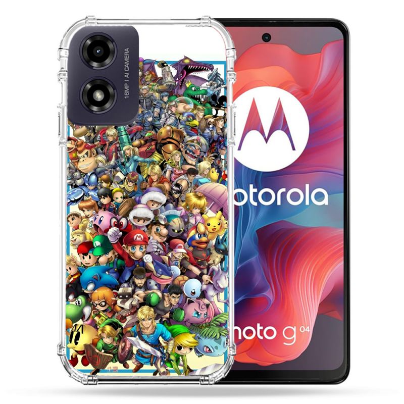Coque Renforcée Pour Motorola G04 4G Nintendo