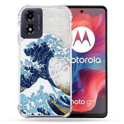 Coque Renforcée Pour Motorola G04 4G Peinture La Grande Vague