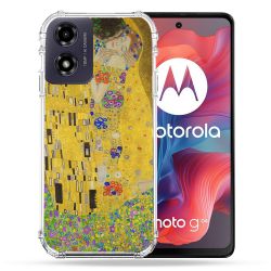 Coque Renforcée Pour Motorola G04 4G Peinture Le Baiser