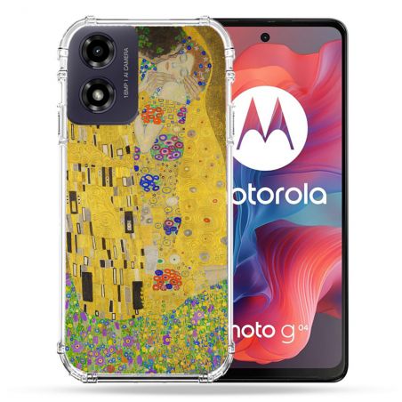 Coque Renforcée Pour Motorola G04 4G Peinture Le Baiser