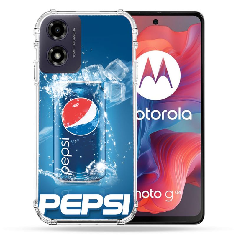 Coque Renforcée Pour Motorola G04 4G Pepsi
