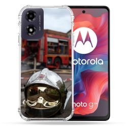 Coque Renforcée Pour Motorola G04 4G Pompier Casque Camion