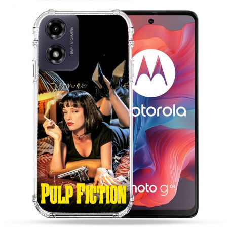 Coque Renforcée Pour Motorola G04 4G Pulp Fiction Affiche