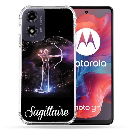 Coque Renforcée Pour Motorola G04 4G Signe Zodiaque 2 Sagittaire