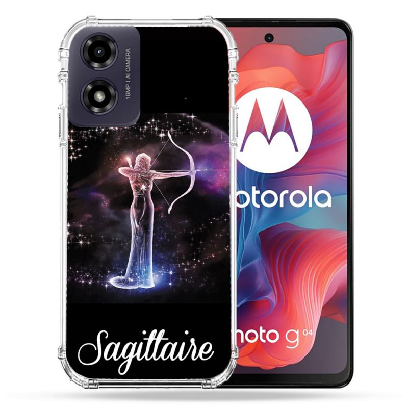 Coque Renforcée Pour Motorola G04 4G Signe Zodiaque 2 Sagittaire