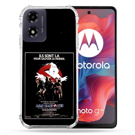 Coque Renforcée Pour Motorola G04 4G SOS Fantome Affiche