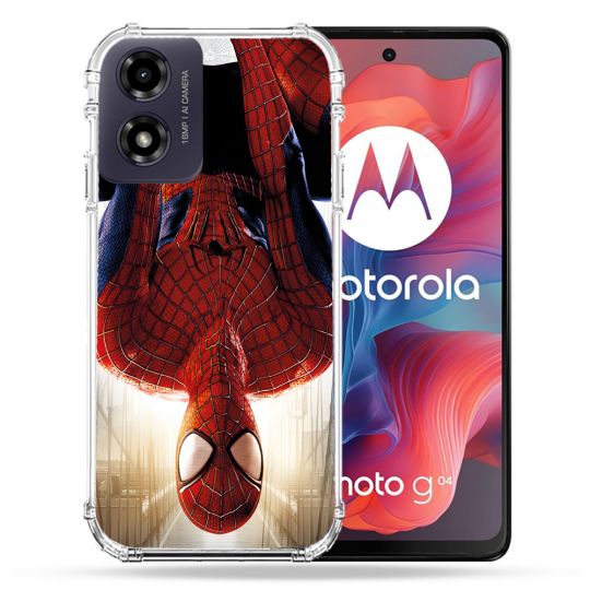 Coque Renforcée Pour Motorola G04 4G Spiderman Invers