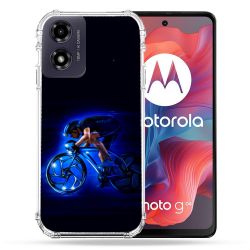 Coque Renforcée Pour Motorola G04 4G Sport Cyclisme Bleu