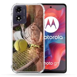 Coque Renforcée Pour Motorola G04 4G Sport Tennis Glissade