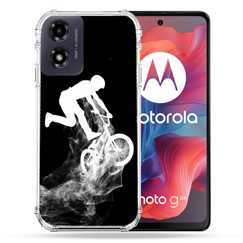Coque Renforcée Pour Motorola G04 4G Sport VTT Noir