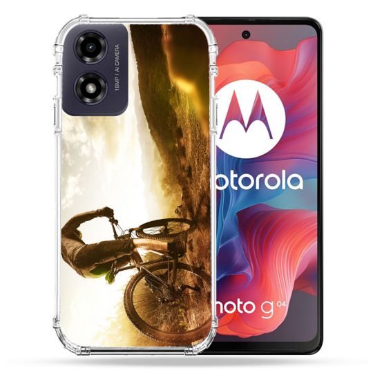 Coque Renforcée Pour Motorola G04 4G Sport VTT Soleil