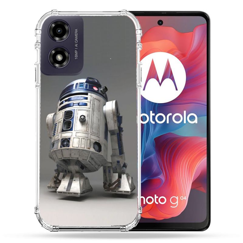 Coque Renforcée Pour Motorola G04 4G Star Wars - R2D2