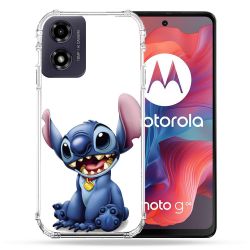 Coque Renforcée Pour Motorola G04 4G Stitch Blanc