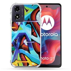 Coque Renforcée Pour Motorola G04 4G Street Art Graf Color