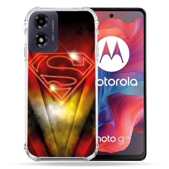 Coque Renforcée Pour Motorola G04 4G Superman Logo