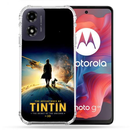 Coque Renforcée Pour Motorola G04 4G Tintin Affiche