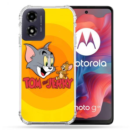 Coque Renforcée Pour Motorola G04 4G Tom Jerry