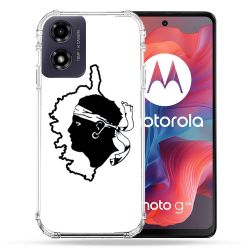 Coque Renforcée Pour Motorola G04 4G Voyage Corse Blanc