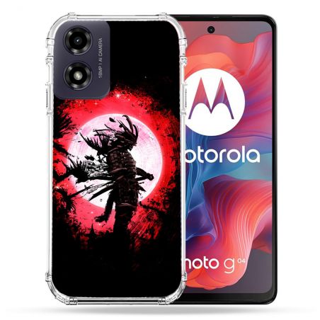 Coque Renforcée Pour Motorola G04 4G Voyage Japon Samourai