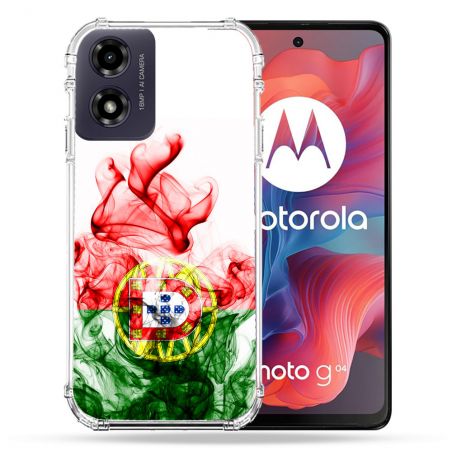 Coque Renforcée Pour Motorola G04 4G Voyage Portugal Flamme