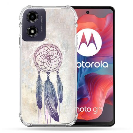 Coque Renforcée Pour Motorola G04 4G Zen Attrape Reve Blanc
